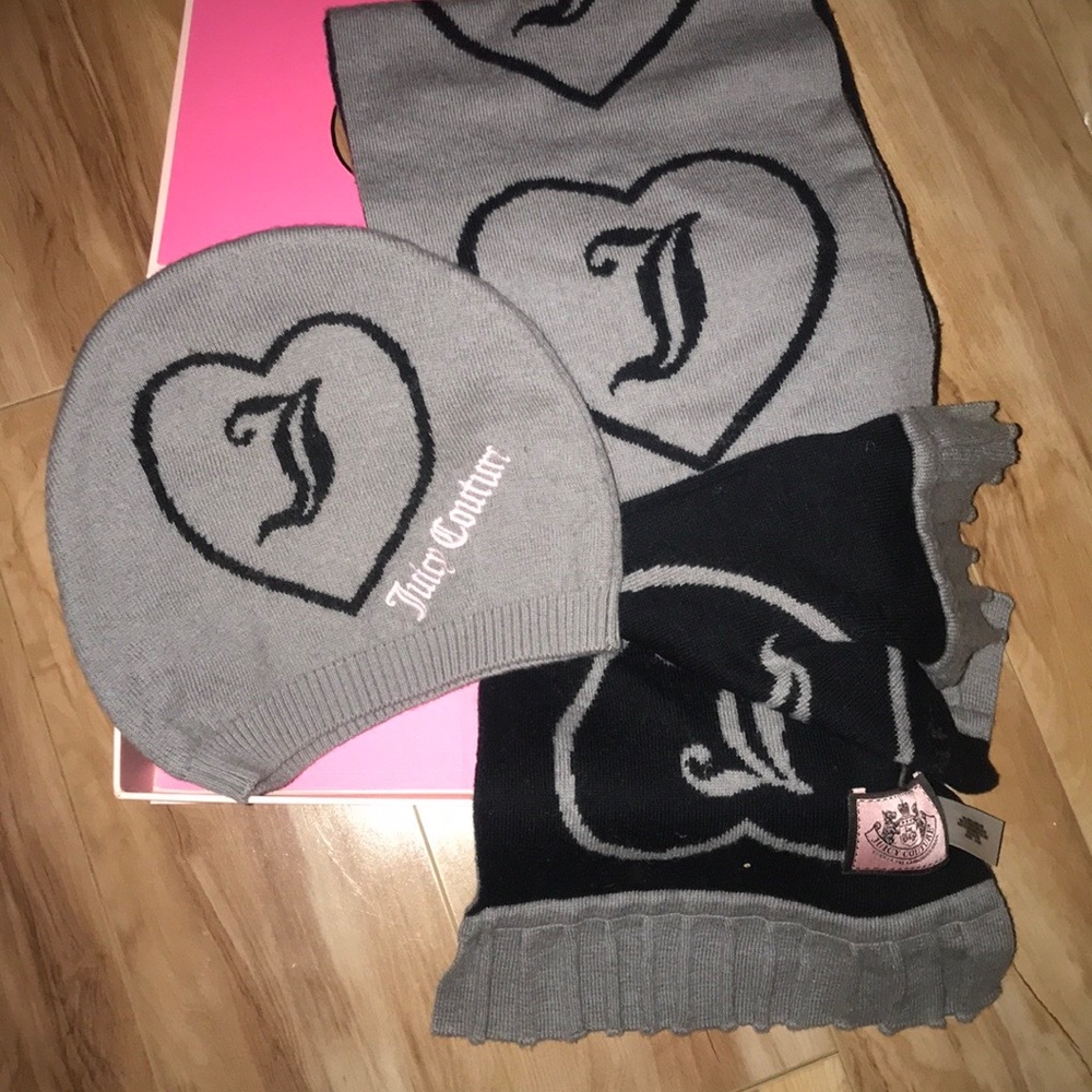Juicy Couture Matching scarf and hat!